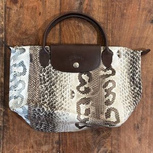 Longchamp Le Pliage S Handbag in python